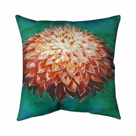 FONDO 26 x 26 in. Abstract Dahlia Flower-Double Sided Print Indoor Pillow FO2793755